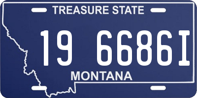 MT license plate 196686I