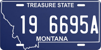 MT license plate 196695A