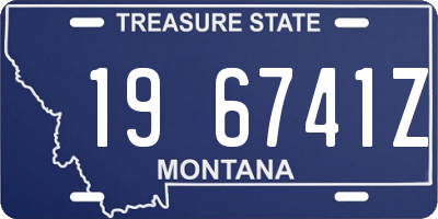 MT license plate 196741Z