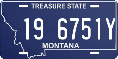 MT license plate 196751Y