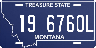 MT license plate 196760L