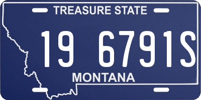 MT license plate 196791S