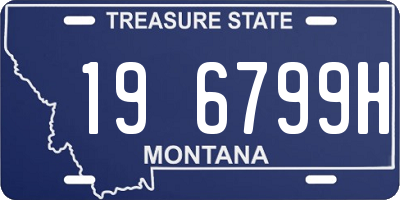MT license plate 196799H