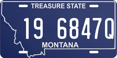 MT license plate 196847Q