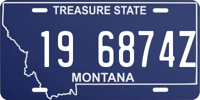 MT license plate 196874Z