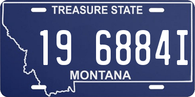 MT license plate 196884I