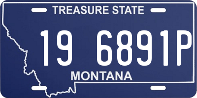 MT license plate 196891P