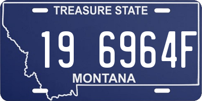 MT license plate 196964F