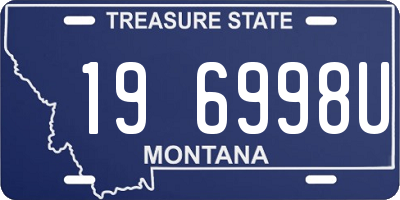 MT license plate 196998U