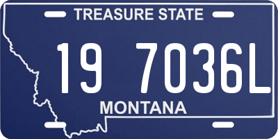 MT license plate 197036L