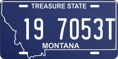 MT license plate 197053T