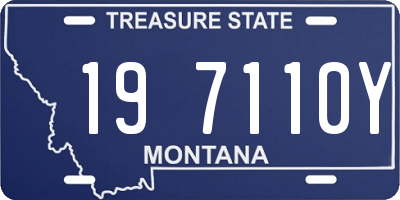 MT license plate 197110Y