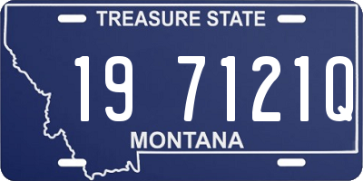 MT license plate 197121Q