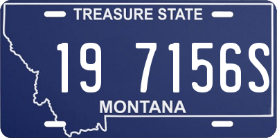MT license plate 197156S