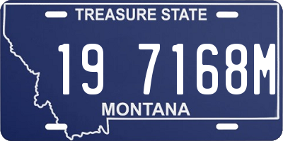 MT license plate 197168M