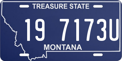 MT license plate 197173U