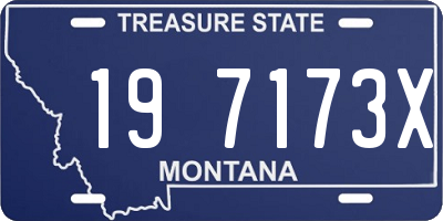 MT license plate 197173X