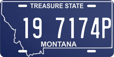 MT license plate 197174P