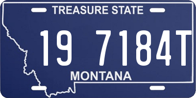 MT license plate 197184T