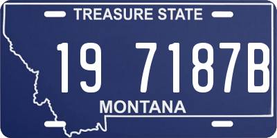 MT license plate 197187B