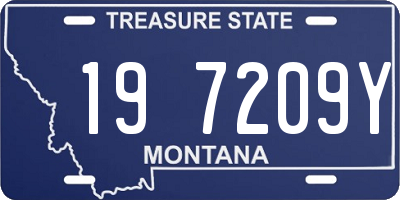 MT license plate 197209Y