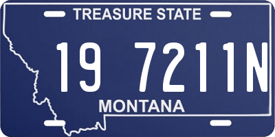 MT license plate 197211N