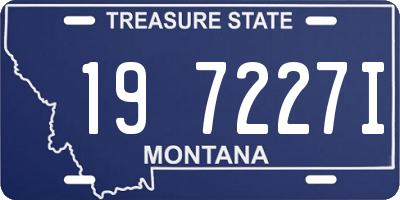 MT license plate 197227I