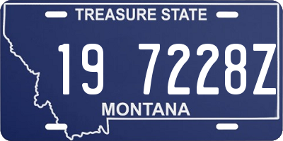 MT license plate 197228Z