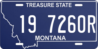 MT license plate 197260R