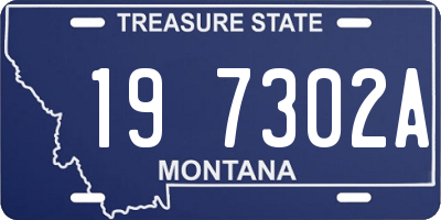 MT license plate 197302A