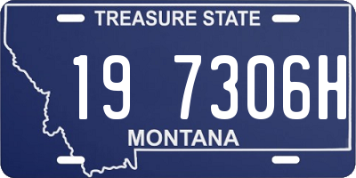 MT license plate 197306H