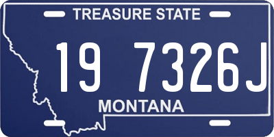 MT license plate 197326J