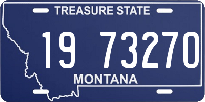 MT license plate 197327O