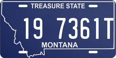 MT license plate 197361T