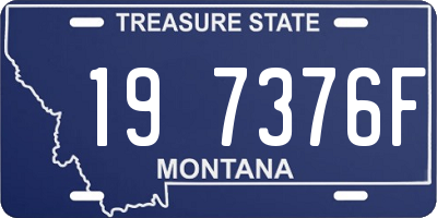 MT license plate 197376F