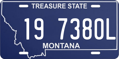 MT license plate 197380L