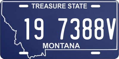 MT license plate 197388V