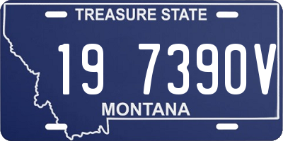 MT license plate 197390V