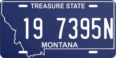 MT license plate 197395N