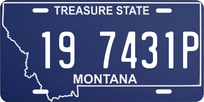 MT license plate 197431P