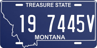 MT license plate 197445V