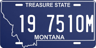 MT license plate 197510M