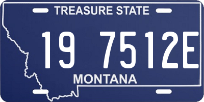 MT license plate 197512E
