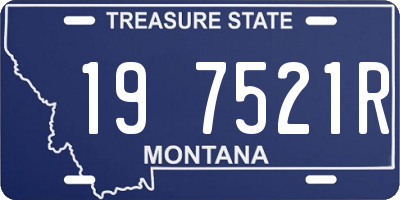 MT license plate 197521R