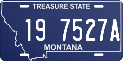 MT license plate 197527A
