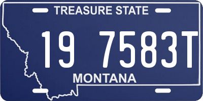 MT license plate 197583T