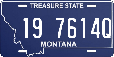 MT license plate 197614Q