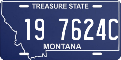 MT license plate 197624C