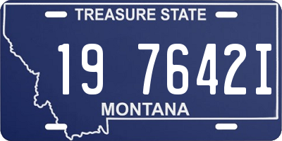 MT license plate 197642I