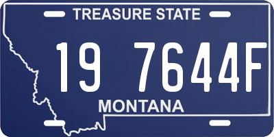 MT license plate 197644F